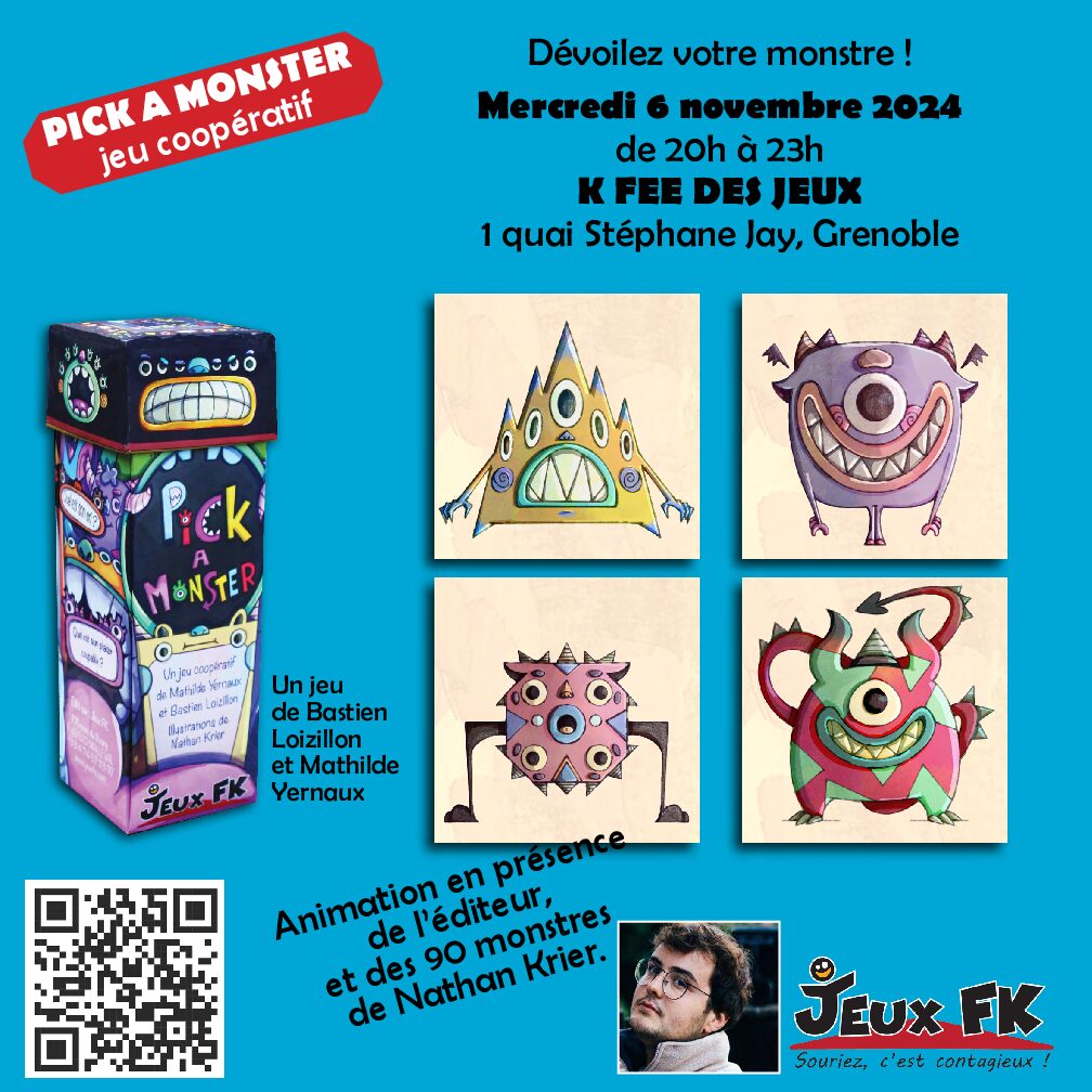 Lancement du jeu PICK A MONSTER